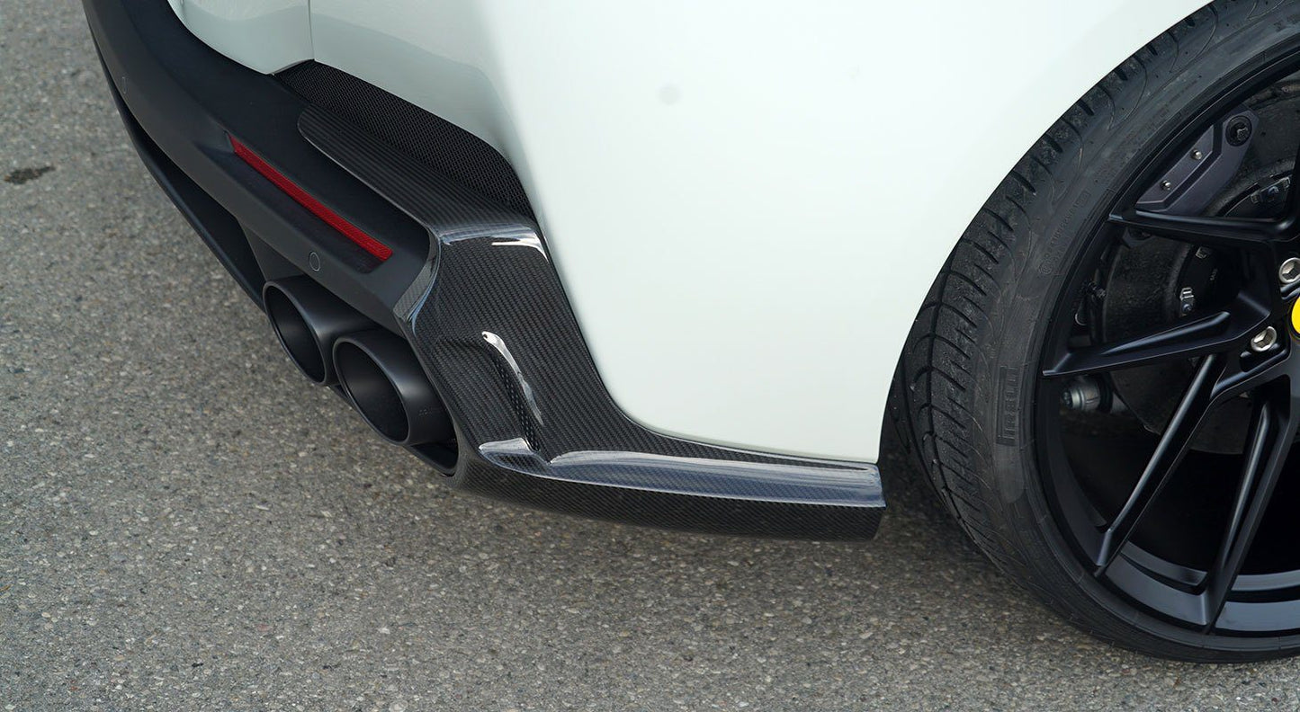Ferrari Portofino NVC Style Carbon Fiber Rear Bumper Attachments