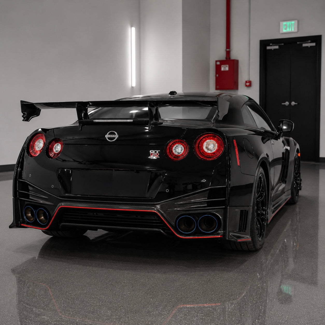 2009-2016 Nissan GT-R R35 - N Style Carbon Fiber Rear Diffuser