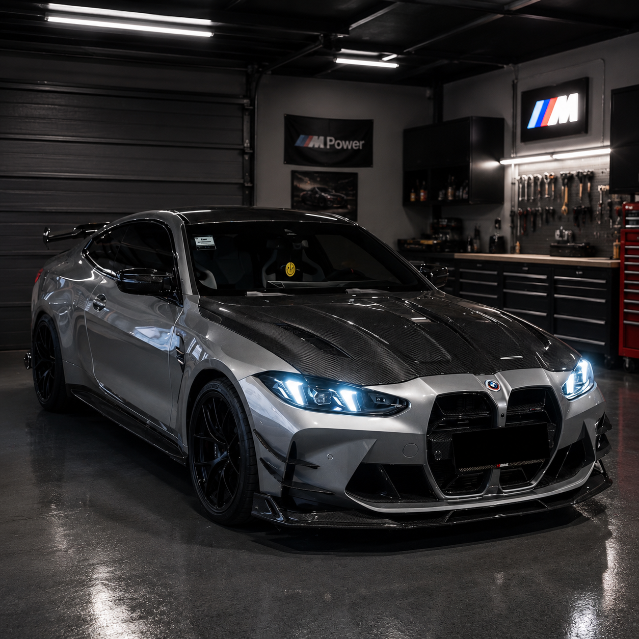 BMW G80 M3 / G82-G83 M4 GT4 Style Carbon Fiber Hood