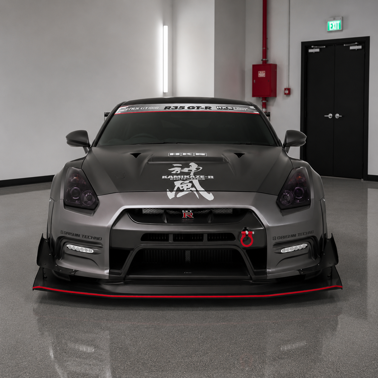 2008-2015 Nissan GT-R R35 - V-Style Carbon Fiber Cooling Hood