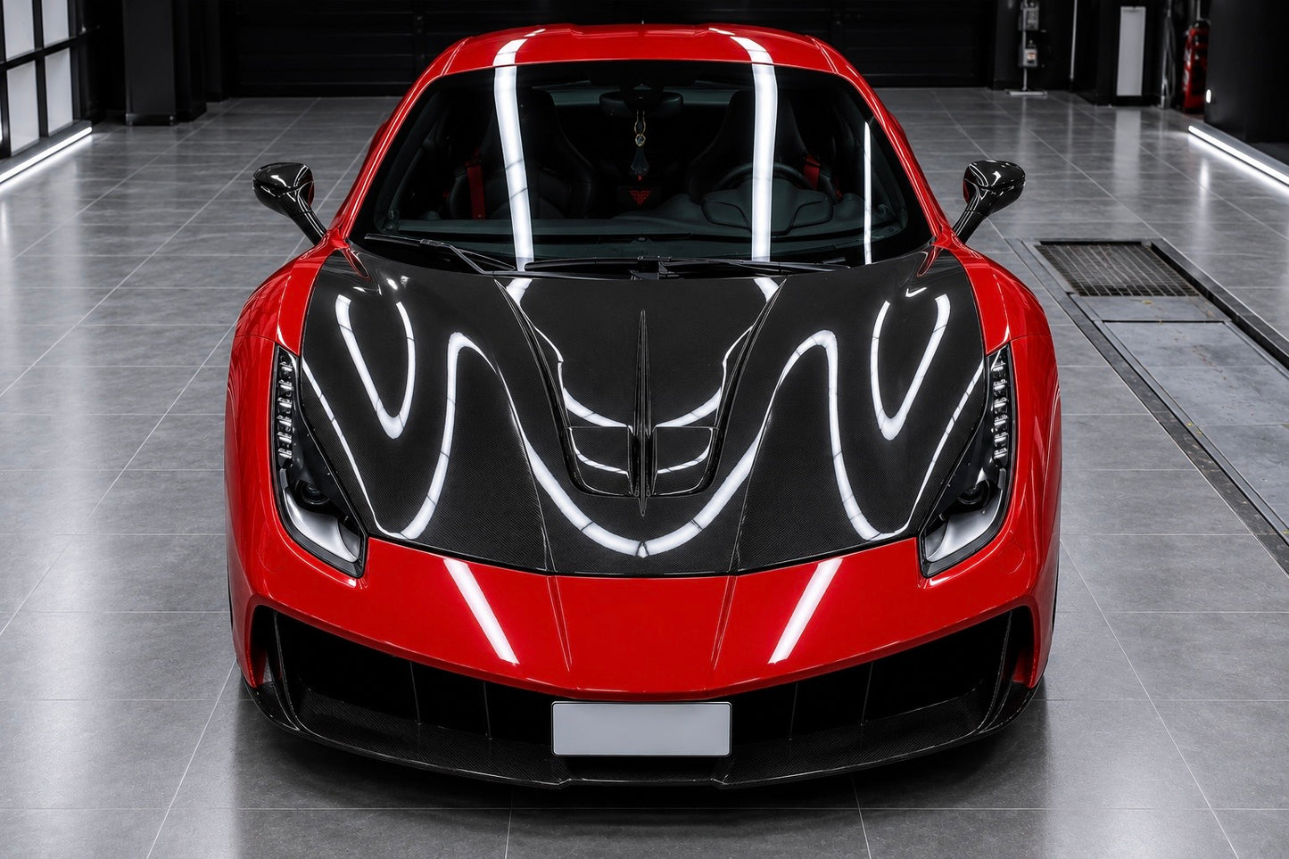 Carbon Fiber Front Bonnet – Ferrari 488 GTB / Spider (2015–2019)