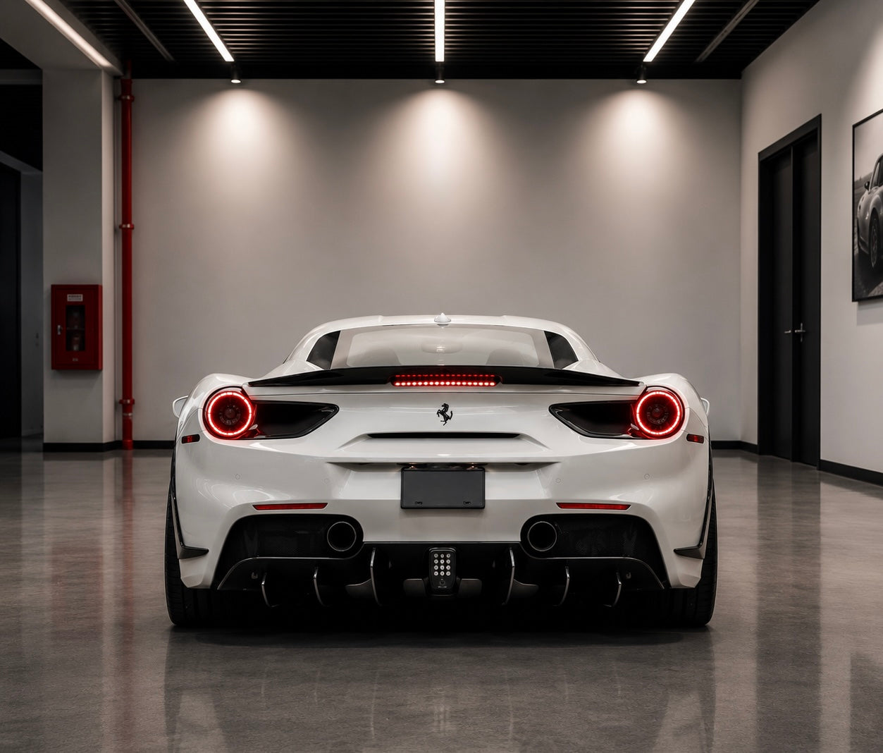 Ferrari 488 V-Style Carbon Fiber Body Kit