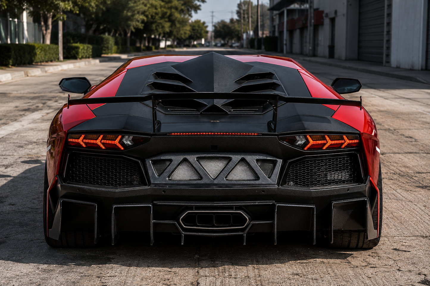 Track-Inspired Exotic Design Carbon Fiber Rear Wing – Lamborghini Aventador LP700