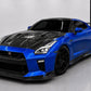 17-22 Nissan GT-R R35 V2 CMST Style Carbon Fiber Engine Show Vented Hood - Exotics Carbon Design