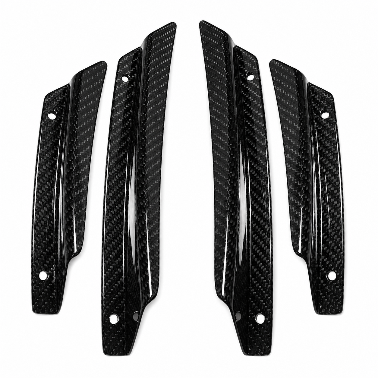 Chevrolet Corvette C7 Carbon Fiber Front Bumper Canards (4-Piece Set)