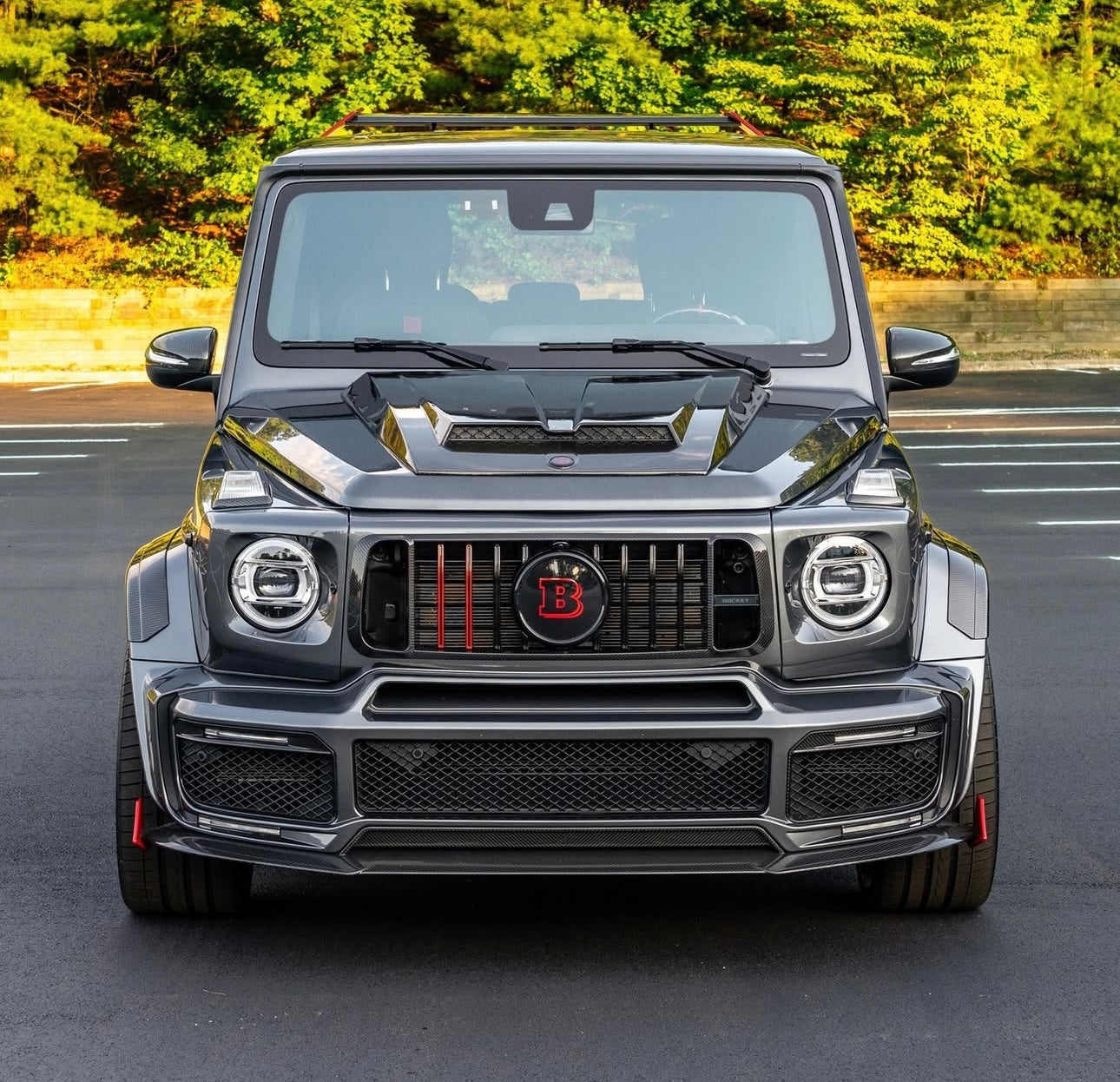 Mercedes G500 / G550 W464 – BRABUS Rocket 900 Style Carbon Fiber Body Kit - Exotics Carbon Design