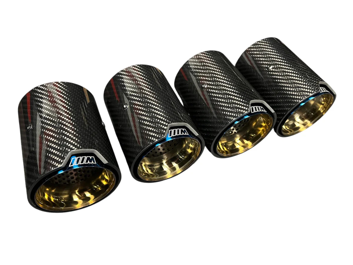 BMW G80 M3 / G82 M4 Carbon Fiber Burnt Titanium Exhaust Tips