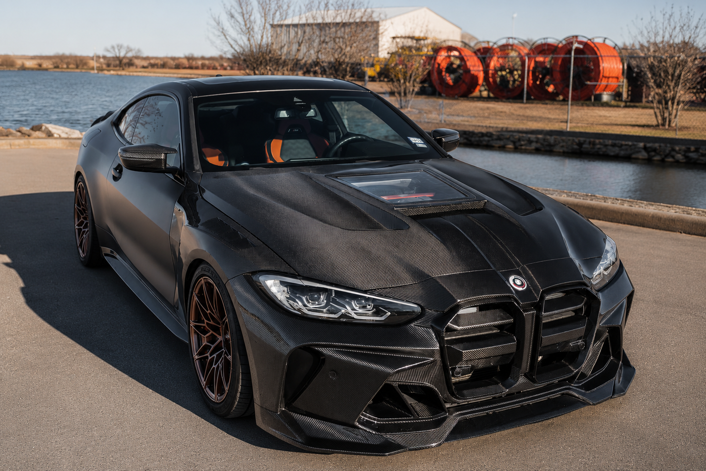 BMW G80 M3/ G82 M4 - Carbon Fiber Vented Engine Show Front Hood