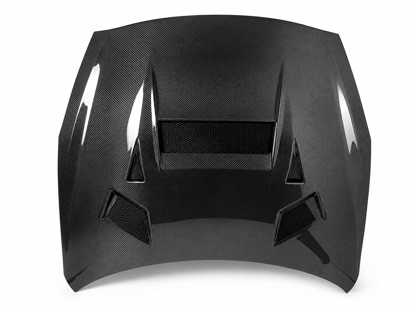 2008-2016 Nissan GT-R R35 - V-Style Carbon Fiber Cooling Hood - Exotics Carbon Design