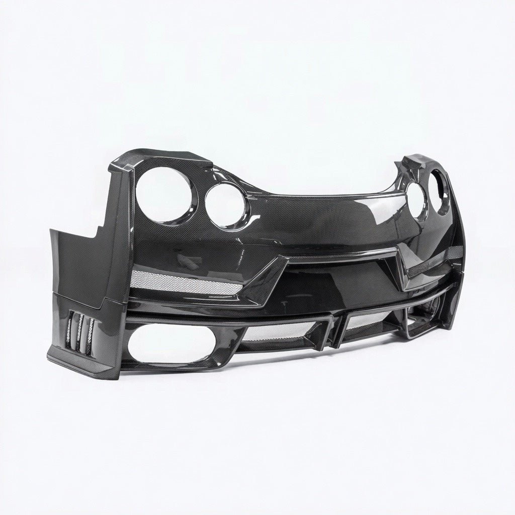2008-2017 Nissan GT-R R35 N-Style Full Carbon Fiber Rear Bumper - Exotics Carbon Design