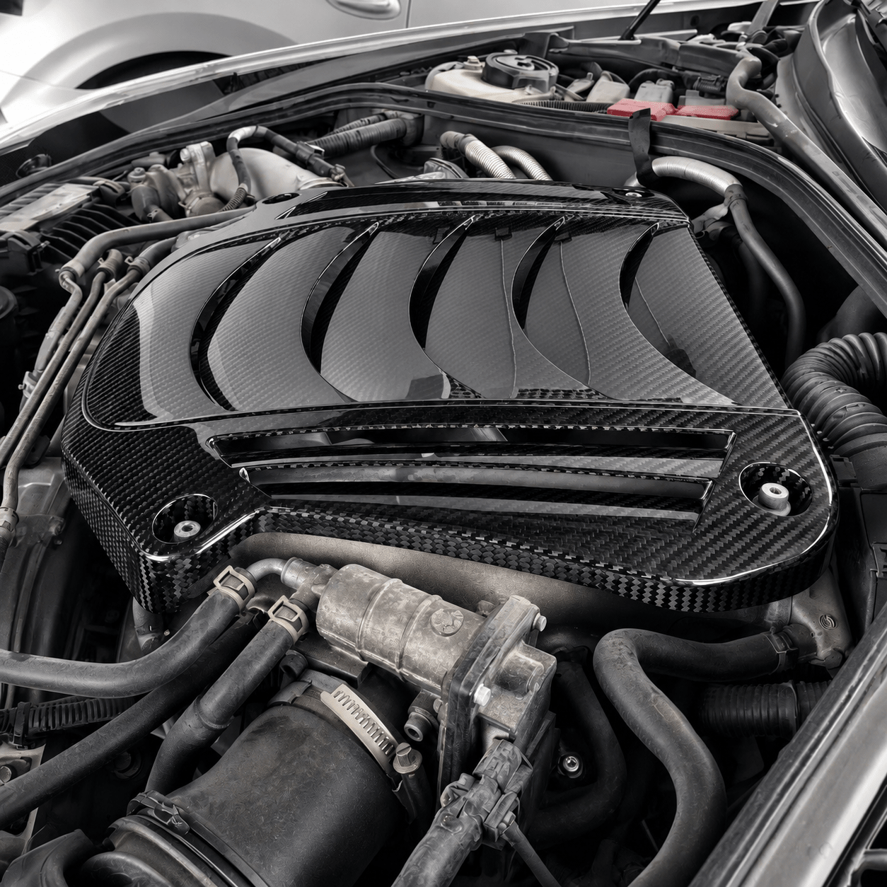 2009-2022 Nissan GT-R R35 Carbon Fiber Engine Bay Shrouds - Exotics Carbon Design