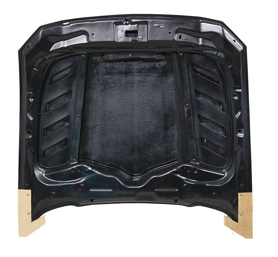 2015–2017 Ford Mustang - Saleen Style Vented Carbon Fiber Front Hood - Exotics Carbon Design