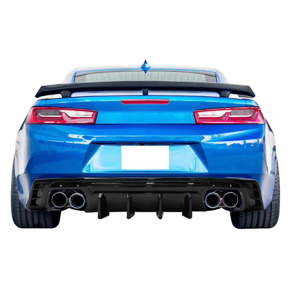 (2016 - 2021) Chevrolet Camaro - Gloss Black Rear Diffuser - Exotics Carbon Design