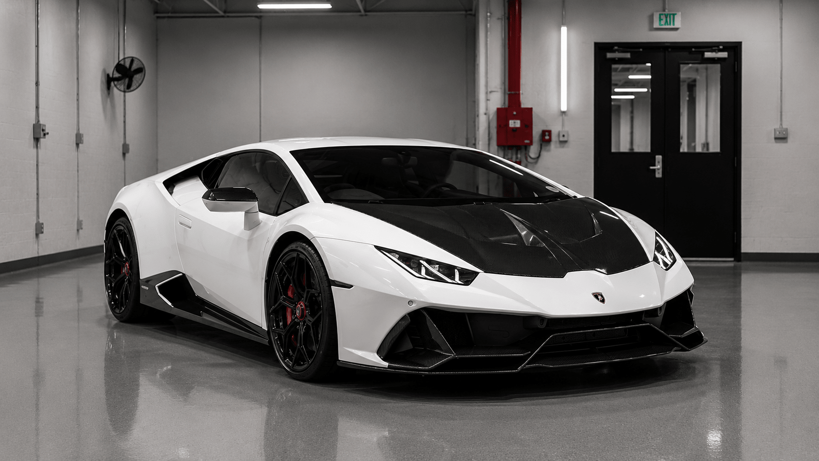 2019-2023 Lamborghini Huracán Evo - NVC Style Carbon Fiber Front Diffuser - Exotics Carbon Design