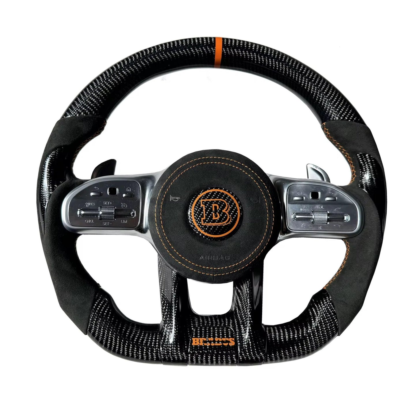 2019+ Mercedes - Benz G Wagon – Carbon Fiber B Style Steering Wheel - Exotics Carbon Design