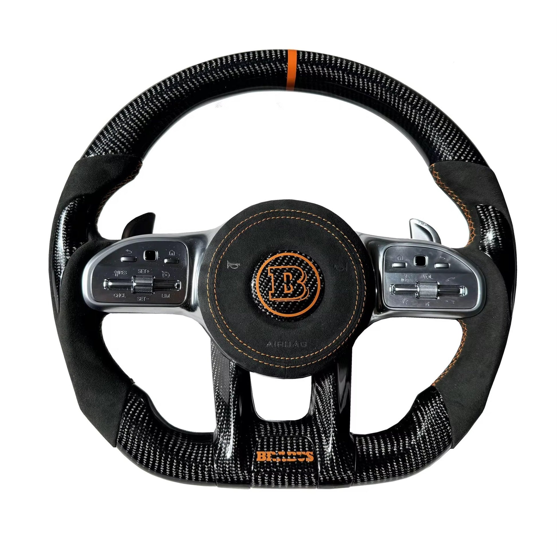 2019+ Mercedes - Benz G Wagon – Carbon Fiber B Style Steering Wheel - Exotics Carbon Design