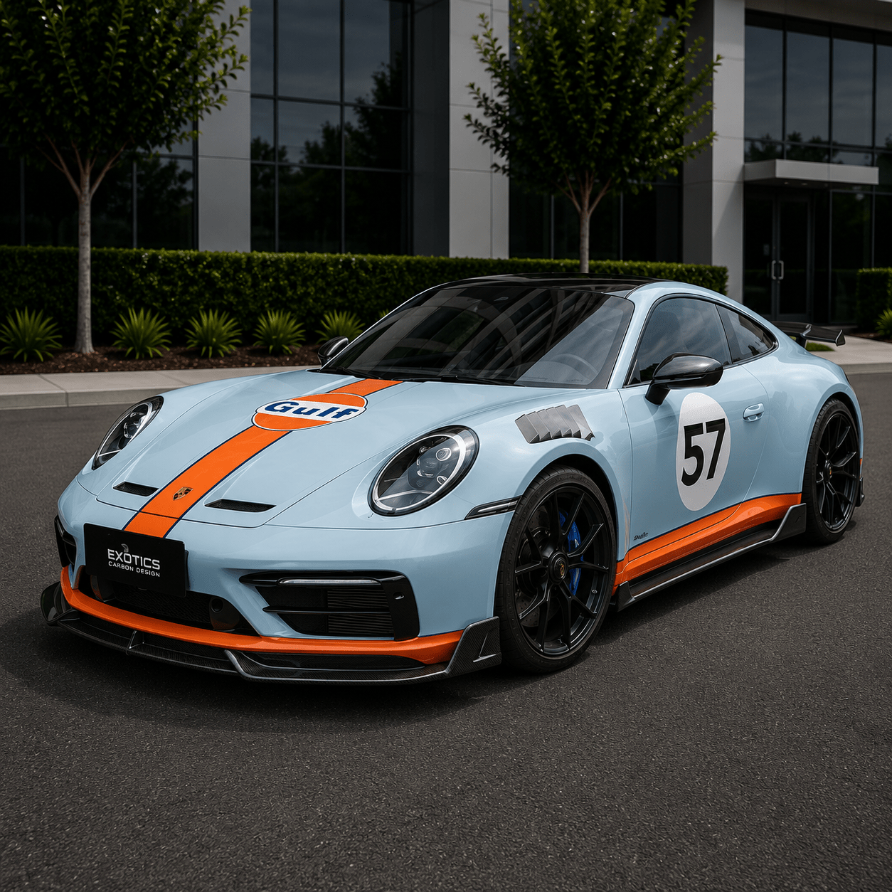 2019+ Porsche 911 (992) Carbon Fiber Complete Body Kit - Exotics Carbon Design