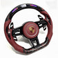 2019+ Porsche 911.2/718 Forged Carbon Fiber Steering Wheel - Exotics Carbon Design