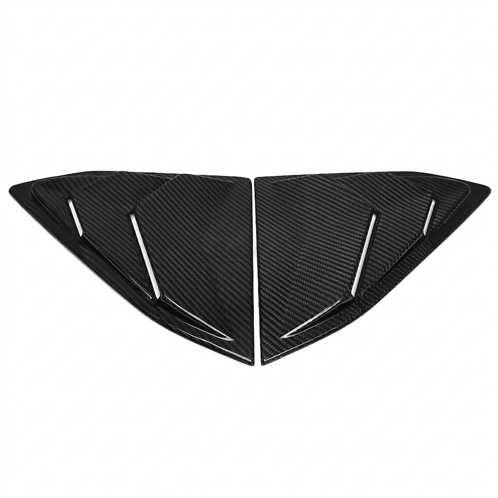 2020–2026 Chevrolet Corvette C8 Carbon Fiber Side Window Louvers - Exotics Carbon Design