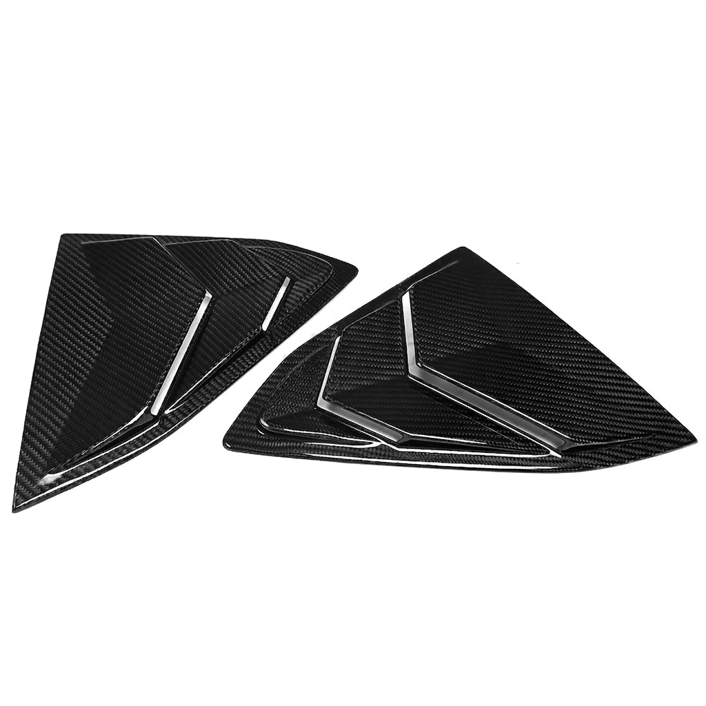 2020–2026 Chevrolet Corvette C8 Carbon Fiber Side Window Louvers - Exotics Carbon Design