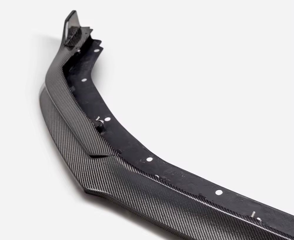 2024+ Ford Mustang GT & EcoBoost Real Carbon Fiber Front Lip Splitter Extension - Exotics Carbon Design