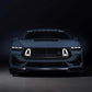 2024+ Ford Mustang - GT-Style Front Grille with Integrated LED Lights - Exotics Carbon Design
