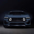 2024+ Ford Mustang - GT-Style Front Grille with Integrated LED Lights - Exotics Carbon Design