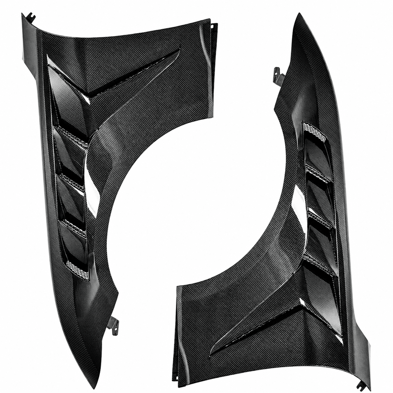 2024+ Ford Mustang GTD-Style Carbon Fiber Front Fenders (V1) - Exotics Carbon Design