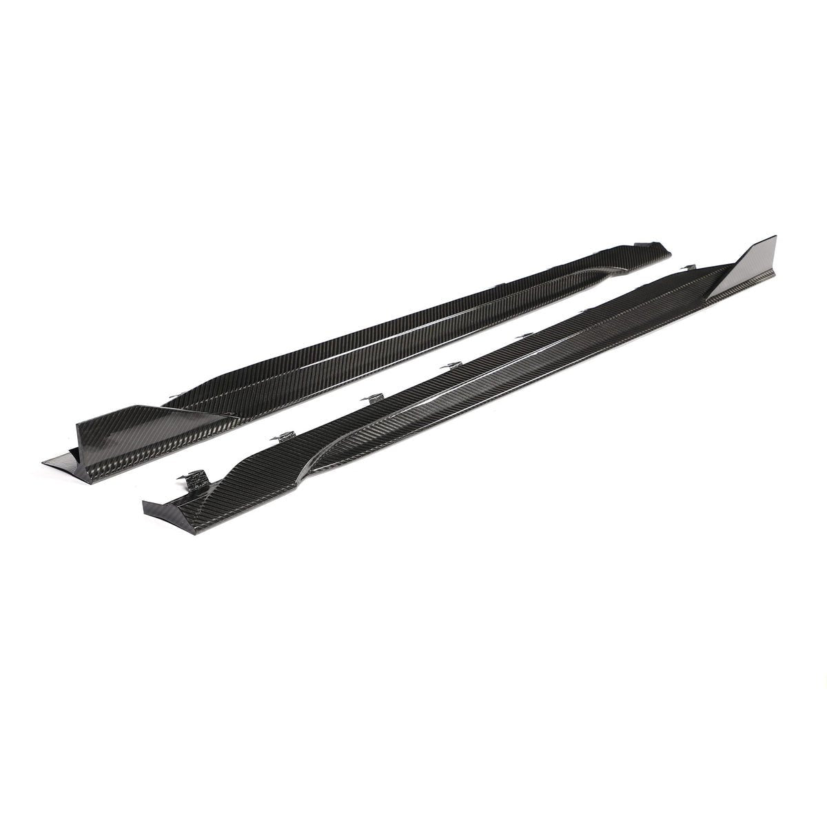 2024+ Ford Mustang - JC Style Carbon Fiber Side Skirts - Exotics Carbon Design