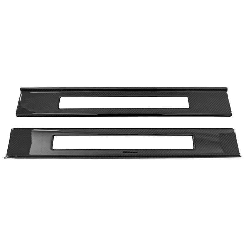 2024+ Ford Mustang Real Carbon Fiber Door Sill Trim Covers - Exotics Carbon Design