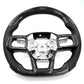 2024+ Ford Mustang S650 Carbon Fiber & LED Steering Wheel - Exotics Carbon Design