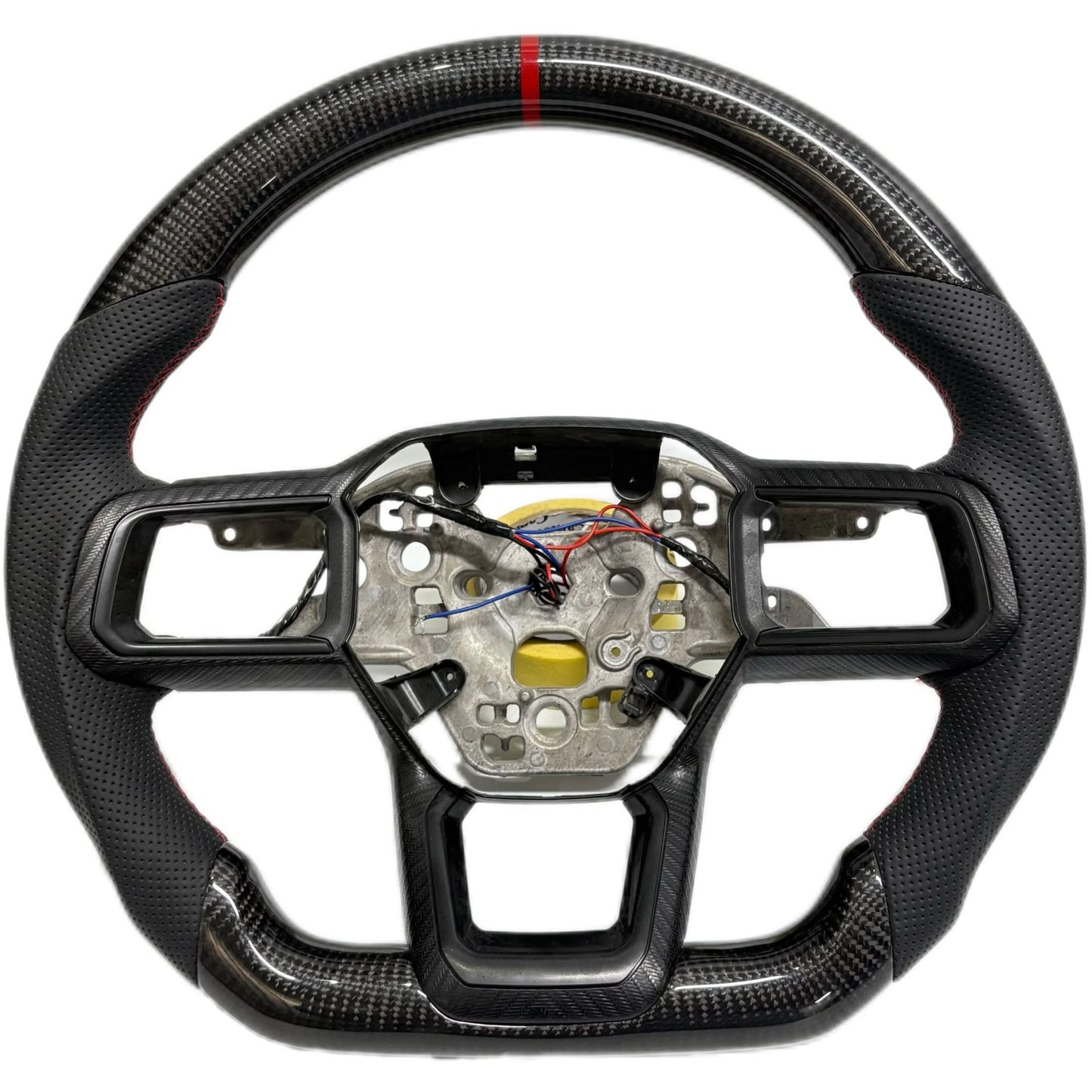 2024+ Ford Mustang S650 - Carbon Fiber Steering Wheel - Exotics Carbon Design