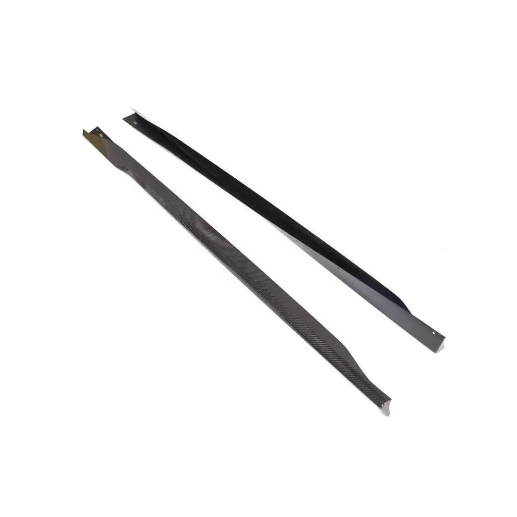 2024+ Ford Mustang S650 – Dark Horse Style Carbon Fiber Side Skirts - Exotics Carbon Design