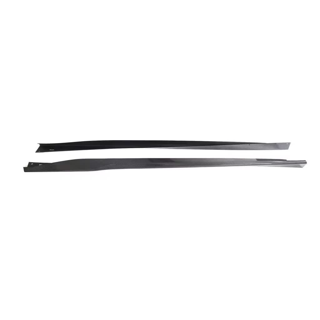 2024+ Ford Mustang S650 – Dark Horse Style Carbon Fiber Side Skirts - Exotics Carbon Design