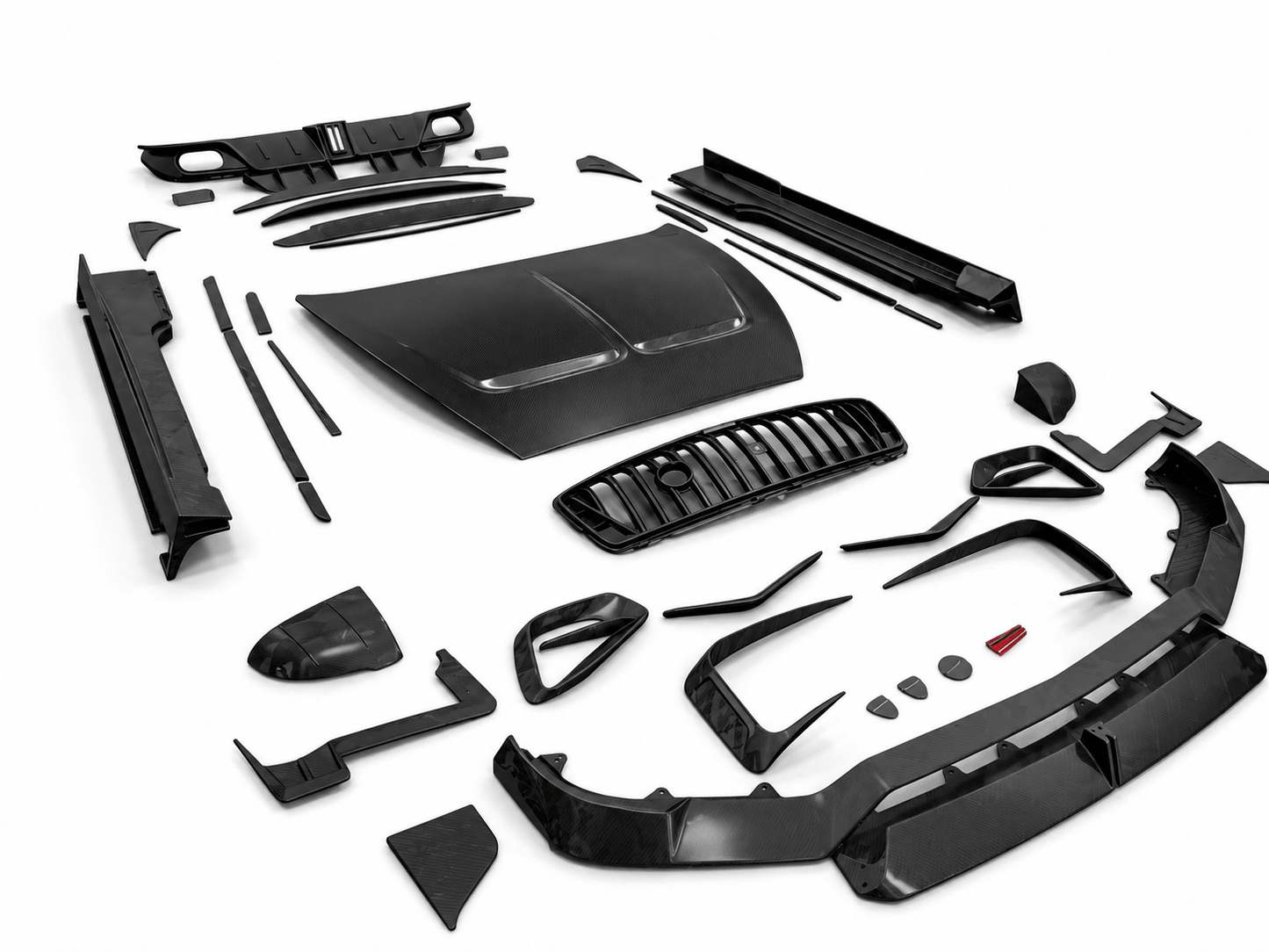 2025+ Bentley Continental GTS Full Carbon Fiber Body Kit - Exotics Carbon Design