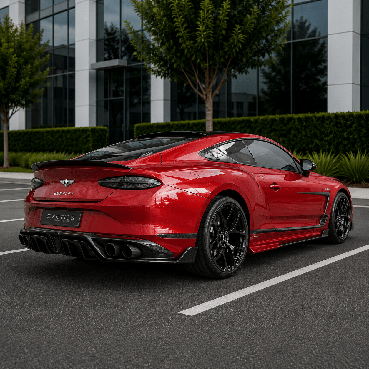 2025+ Bentley Continental GTS Full Carbon Fiber Body Kit - Exotics Carbon Design