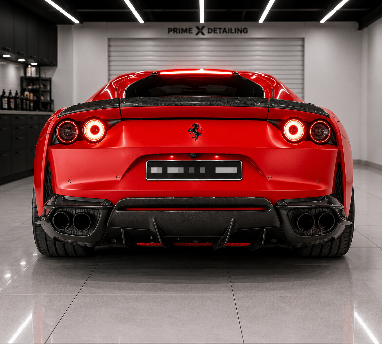 Carbon Fiber Rear Trunk Spoiler - Ferrari 812 Superfast / GTS