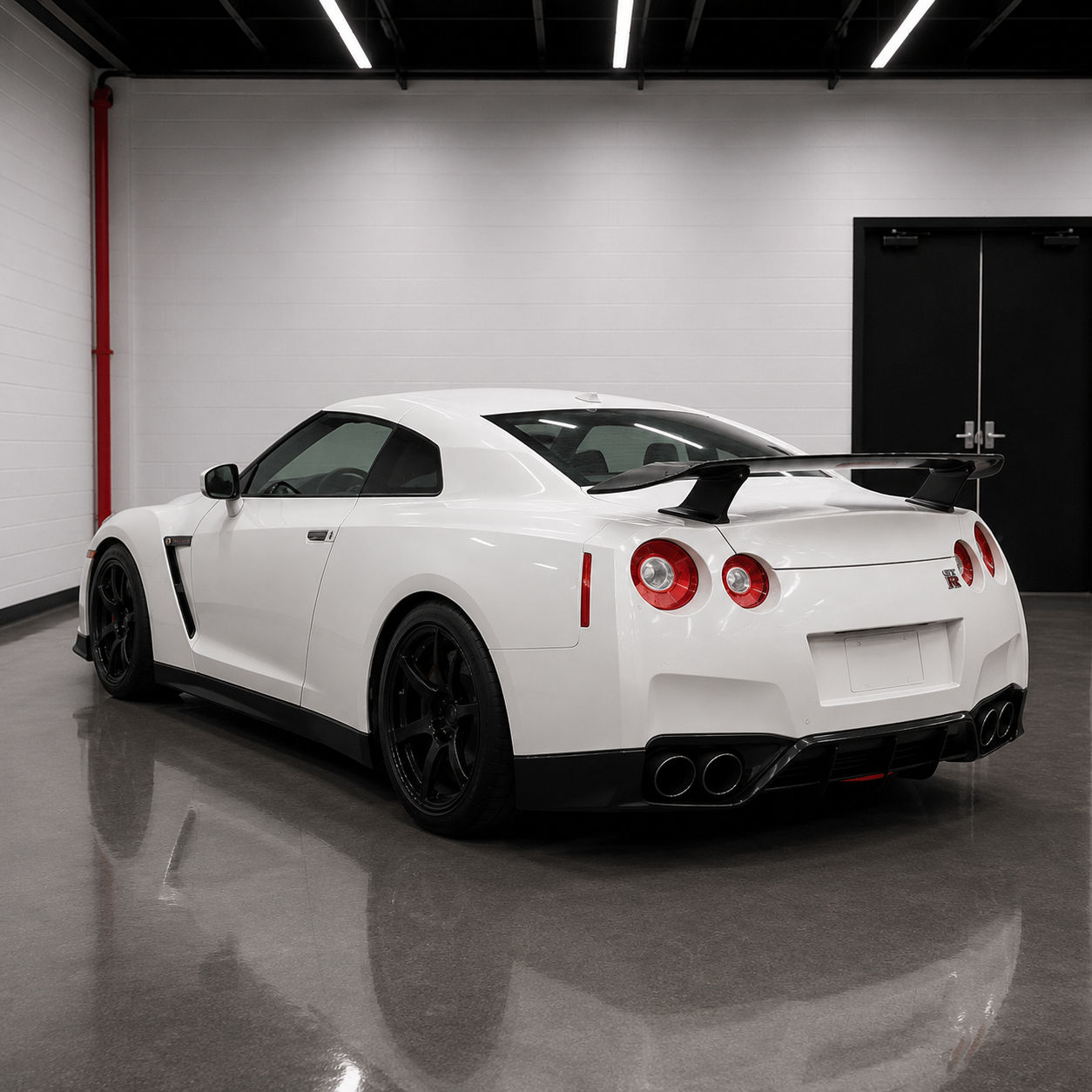 Nissan GT-R R35 Artisan Style Carbon Fiber Rear Wing