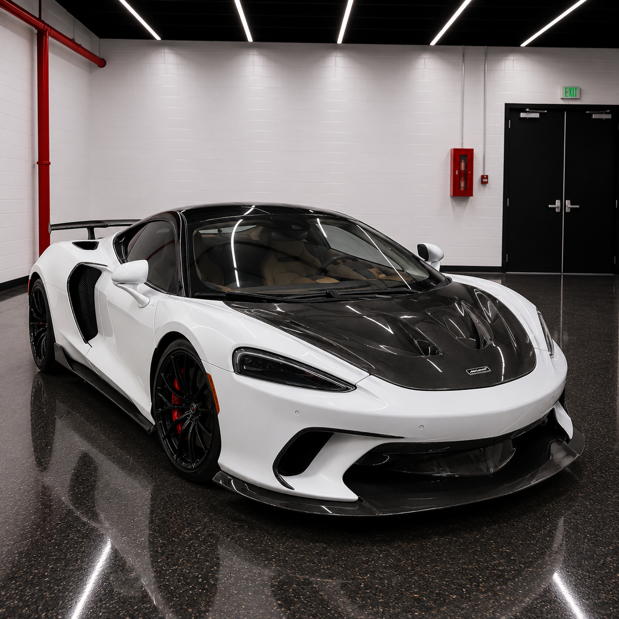 McLaren GT Carbon Fiber Front Diffuser