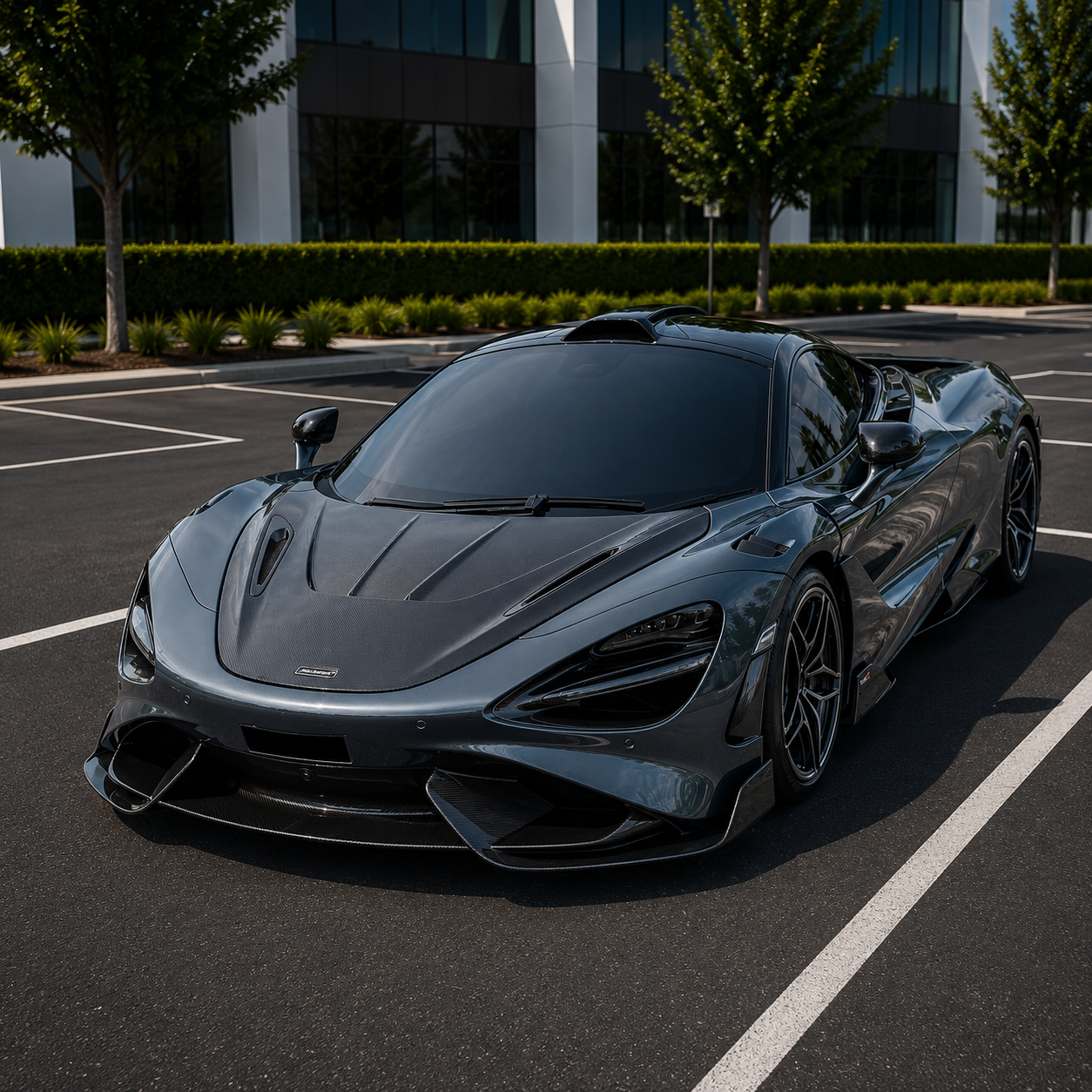 McLaren 720S – RFT Style Carbon Fiber Vented Front Hood