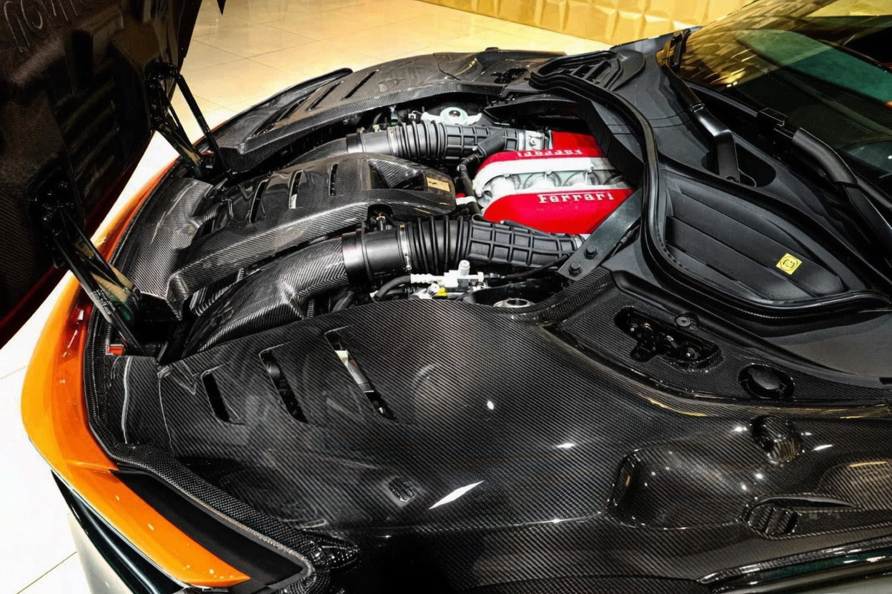 Ferrari Purosangue - Carbon Fiber Engine Cover