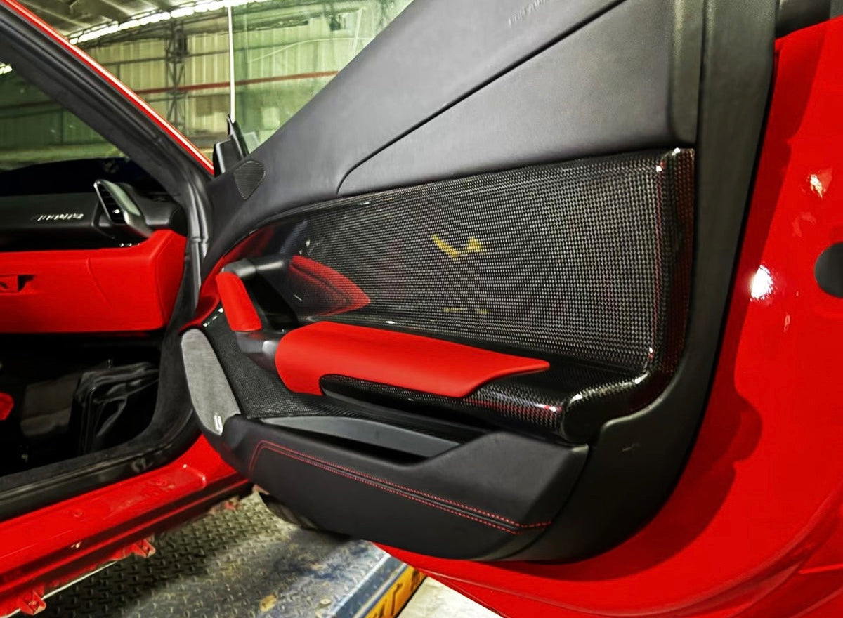 Ferrari 488 Carbon Fiber Door Panels