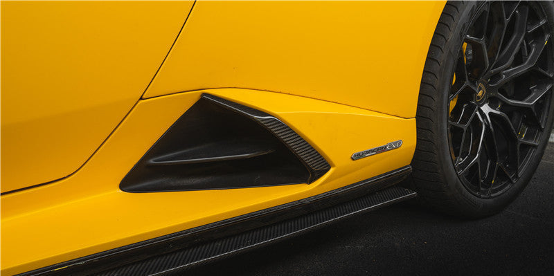 Lamborghini Huracan Carbon Fiber Lower Side Vent Trim