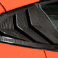2020–2026 Chevrolet Corvette C8 Carbon Fiber Side Window Louvers