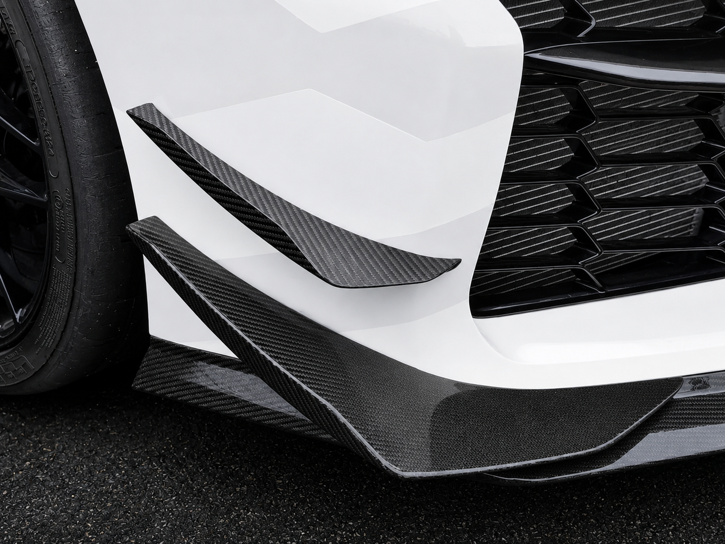 Chevrolet Corvette C8 Carbon Fiber Upper Canards
