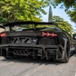 Carbon Fiber Rear Diffuser with fins - Lamborghini Aventador LP700