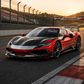 NVC Style Carbon Fiber Vented Front Bonnet - Ferrari 296 GTB