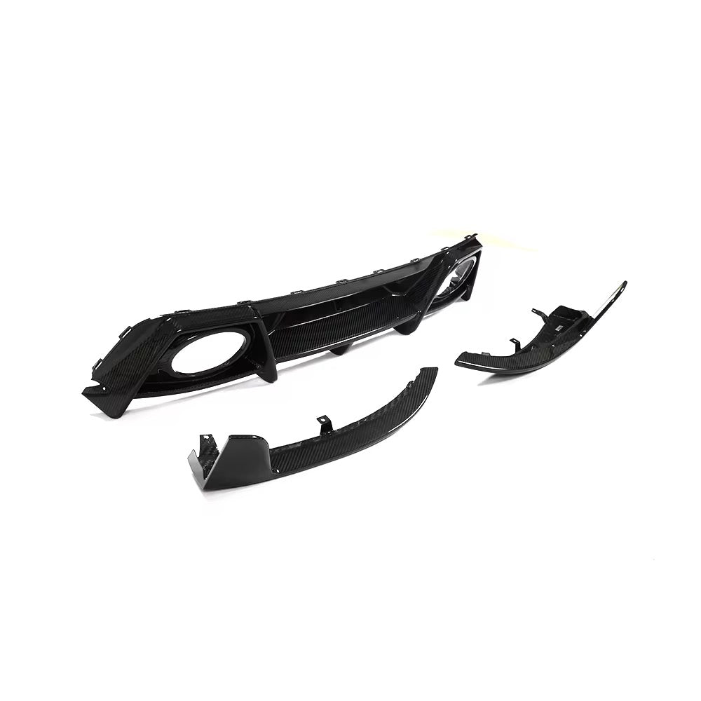 2019–2023 Porsche 911 (992) Turbo S Carbon Fiber Rear Diffuser with Splitters