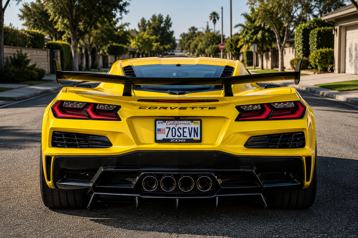Corvette C8 Z06 - AM Style Carbon Fiber Rear Diffuser