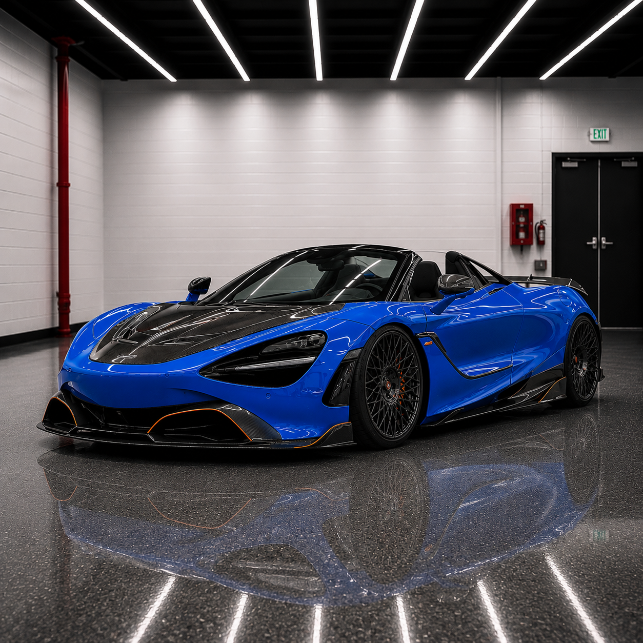 McLaren 720S GTR Style Carbon Fiber Front Lip